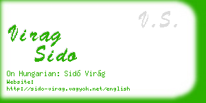 virag sido business card